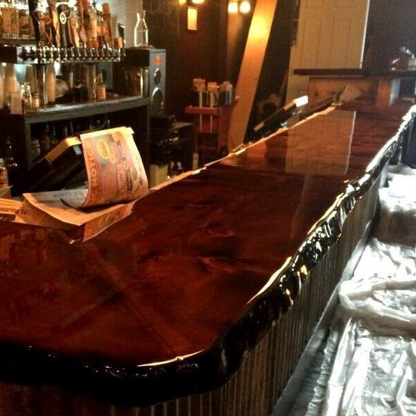 Live Edge Wooden Bar Top