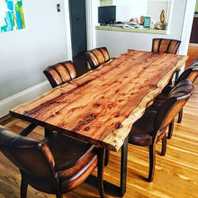 Load image into Gallery viewer, Elegant Live Edge Dining Table