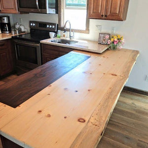 Live Edge Wooden Counter Top